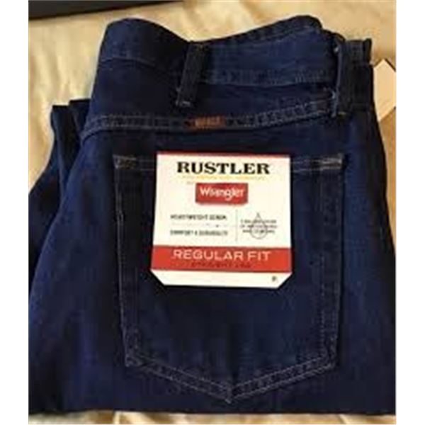 NEW RUSTLER CLASSIC REGULAR FIT 34 X 36 JEANS