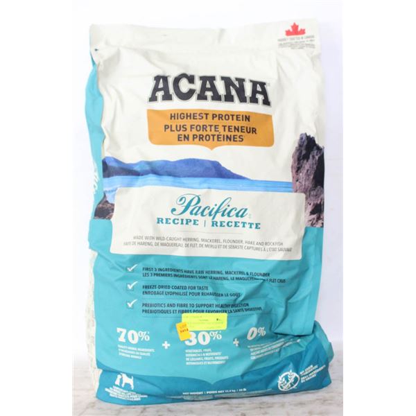 25LB ACANA PUPPY, ADULT,SENIOR PACIFICA