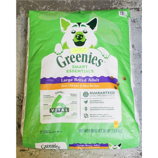 30LB GREENIES ADULT LARGE BREED DOG FOOD