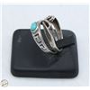 Image 2 : PAIR OF SIZE 8.5 925 STERLING SILVER RINGS ON A