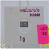 Image 1 : VALCOMBI SUISSE 1 GRAM, .999 FINE SILVER BAR