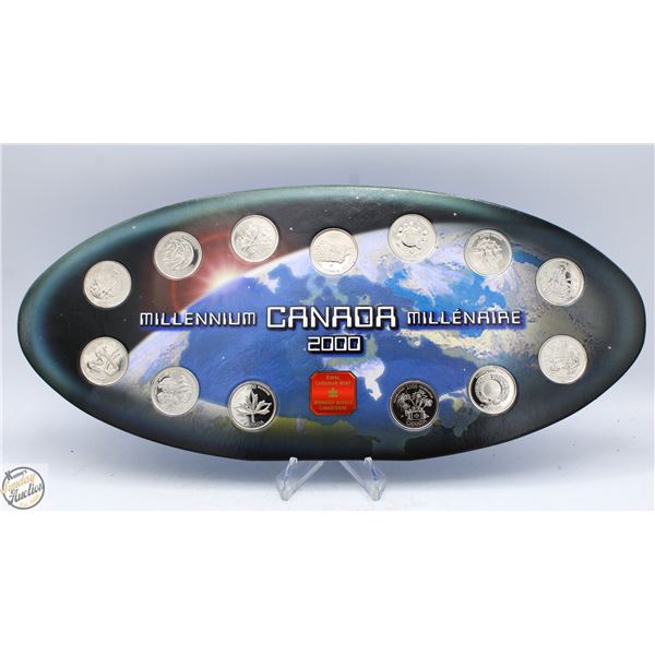 2000 CANADA MILLENIUM EDITION 25 CENTS COIN SET