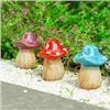 Image 1 : BRAND NEW CERAMIC GARDEN MUSHROOMS SET OF 3