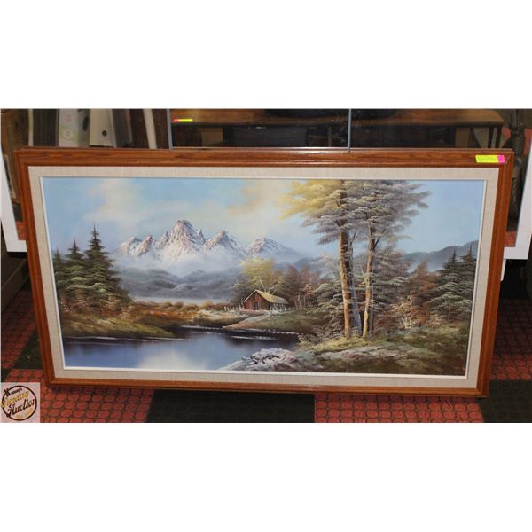 VINTAGE PAINTING 30" X 54"