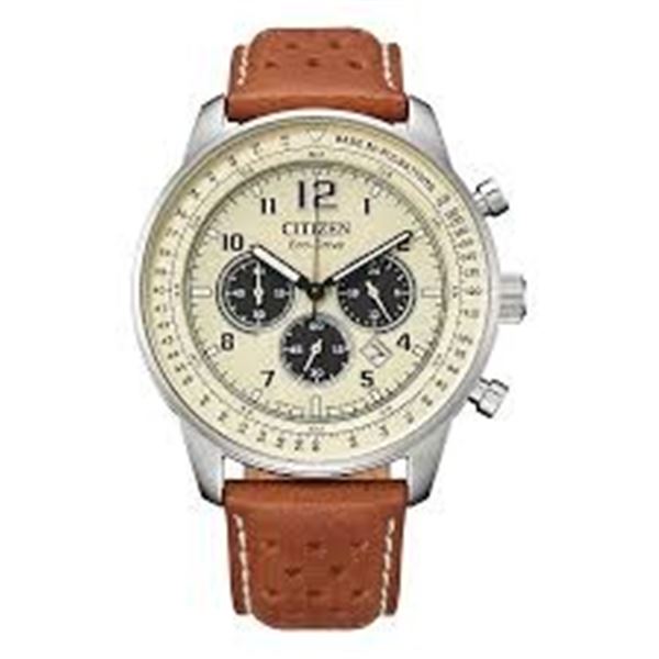 BRAND NEW CITIZEN MENS ECO-DRIVE BEIGE WATCH