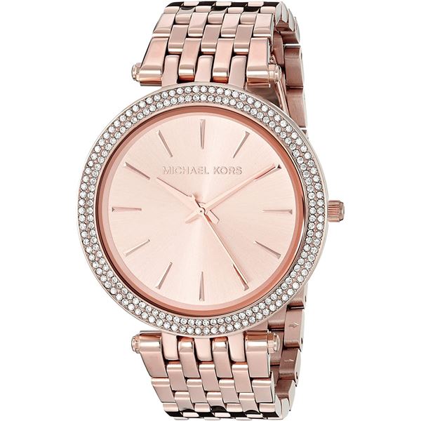 NEW MICHAEL KORS GLITZ ROSE GOLD TONE