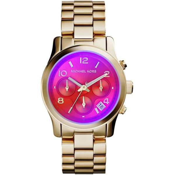 NEW MICHAEL KORS 38MM 3-CHRONO PINKDIAL