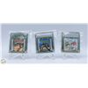 Image 1 : 3 GENUINE 1998 NINTENDO GAME BOY COLOUR GAMES