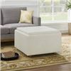 Image 1 : NEW THOMASVILLE FABRIC STORAGE OTTOMAN