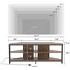 Image 3 : BRAND NEW 55" RUSTIC BROWN TV STAND WITH POWER