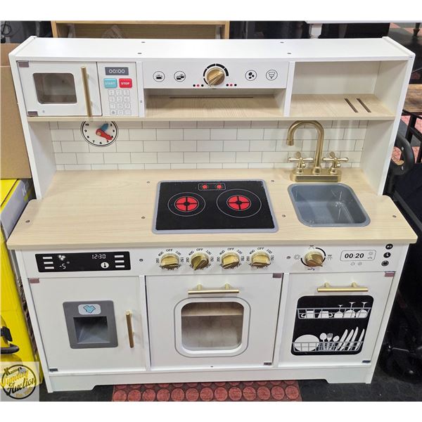 NEW ASSEMBLED OOOK KIDS PLAY KITCHEN SET+EXTRAS