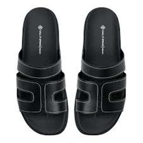 NEW WITH BOX CALL IT SPRING ALDO SZ 9 BLACK SLIDES