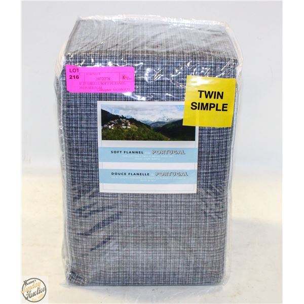 NEW 3P SHEETS SOFT PLANNEL FROM PORTUGAL