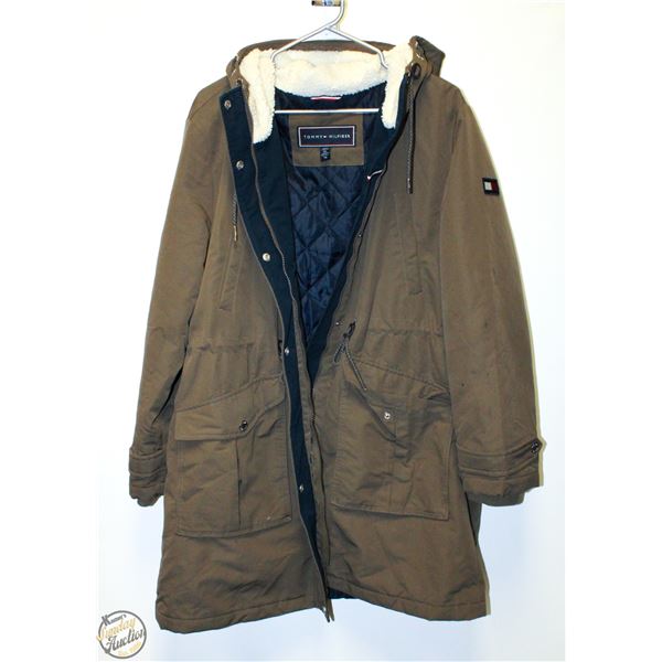 NEW TOMMY HILFIGER XL GREEN PARKA