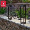 Image 1 : NEW SET OF 2 PATHWAY BOLLARD LIGHTS SOLAR