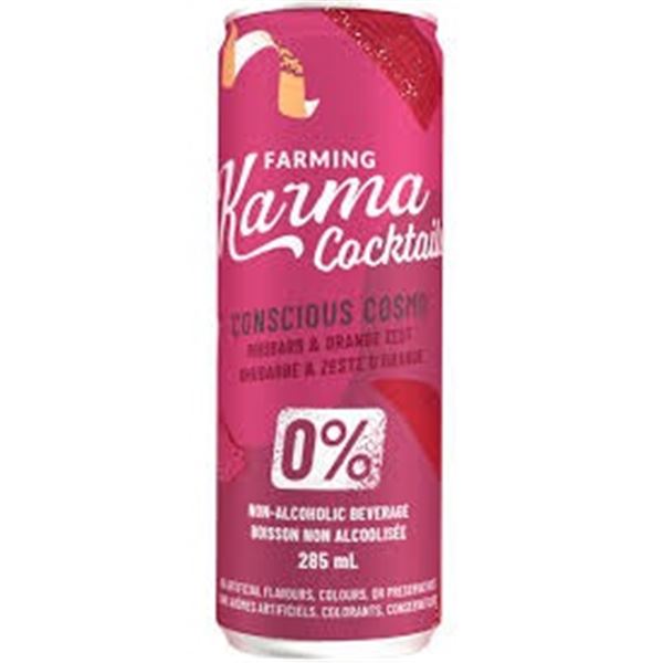 NEW 4 X 285ML FARMING KARMA MOCKTAILS CONSCIOUS CO
