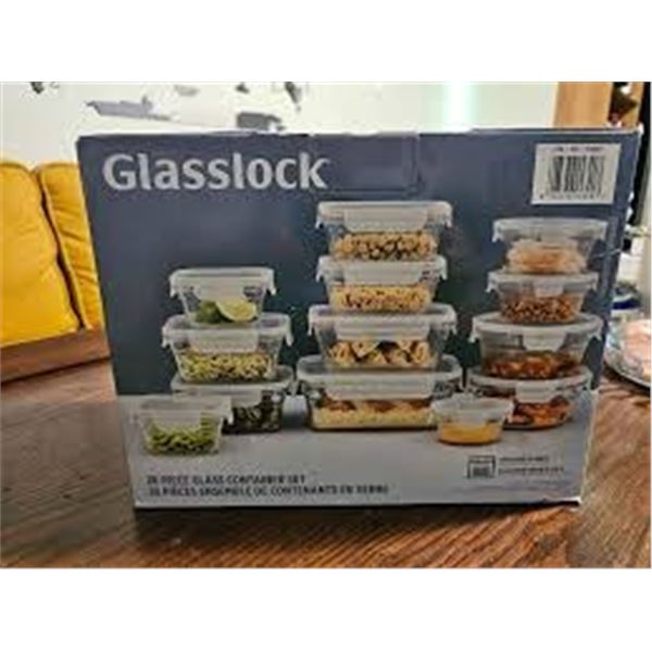 NEW GLASSLOCK 26PC GLASS CONTAINER SET