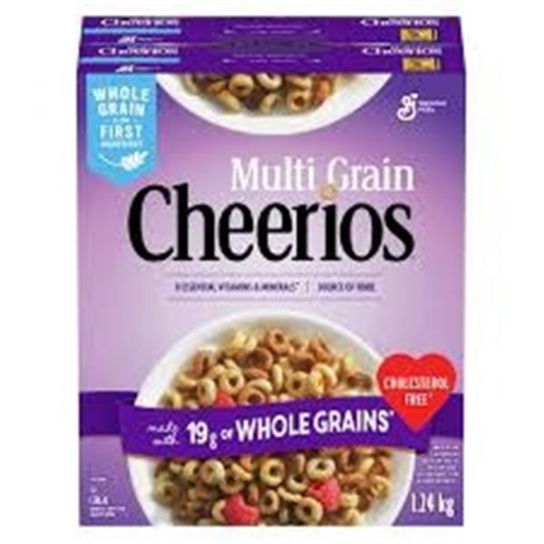 NEW WITH BOX 2 X 1.24KG MULTI GRAIN CHEERIOS