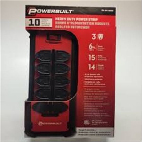 NEW POWERBUILT HEAVY DUTY POWER STRIP 6FT