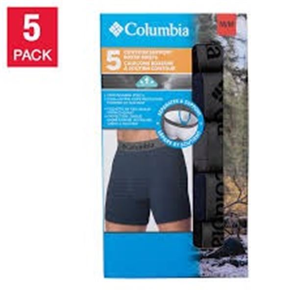 NEW COLUMBIA MEDIUM 5 CONTOUR SUPPORT BOXER BRIEFS