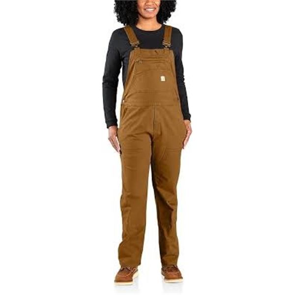 NEW CARHARTT SMALL REGULAR BROWN OVERALLS