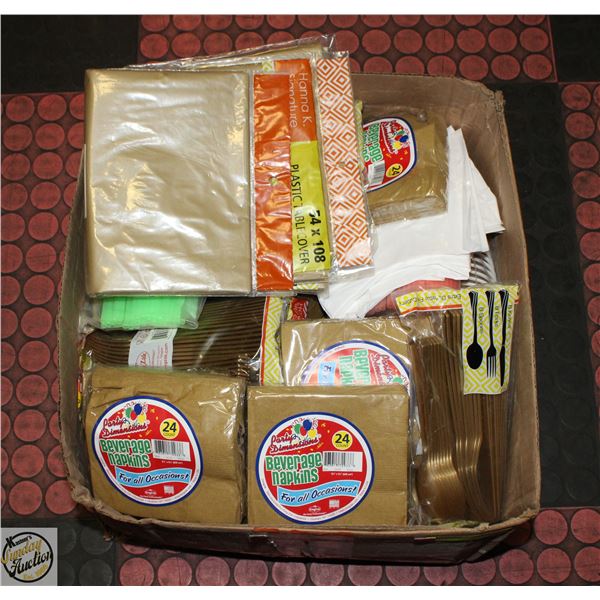 NEW PARTY BUNDLE- NAPKINS, CUTLERY, CUPS, PLATES