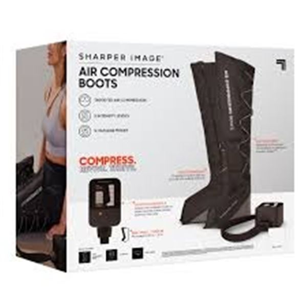 NEW SHARPER IMAGE AIR COMPRESSION BOOTS LARGE