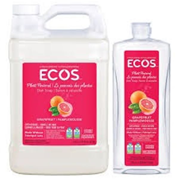NEW 3.79L + 739ML ECOS DISH SOAP GRAPEFRUIT