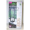 Image 1 : NEW SET OF 2 SOLAR PATHWAY BOLLARD LIGHT