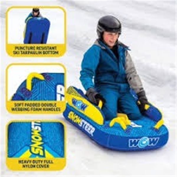 BRAND NEW WOW SNOWSTEER FULLY COVERED SNOW SLED