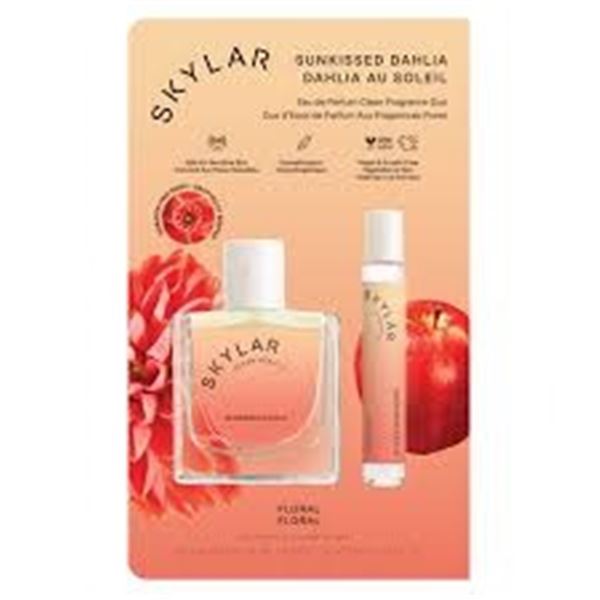 NEW SKYLAR SUNKISSED DAHLIA FLORAL FRAGRANCE DUO