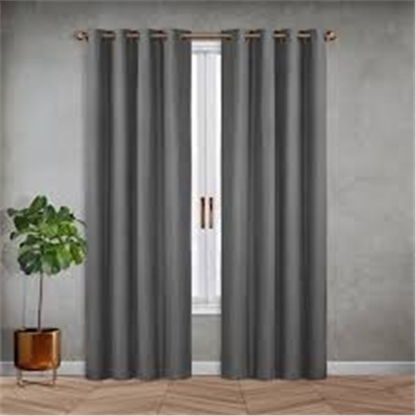 BRAND NEW SUNBLK TOTAL BLACKOUT 2 PANEL CURTAINS