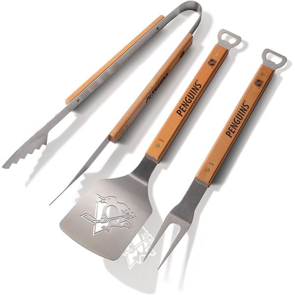 BRAND NEW NHL LICENCED 3 PIECE GRILL SET