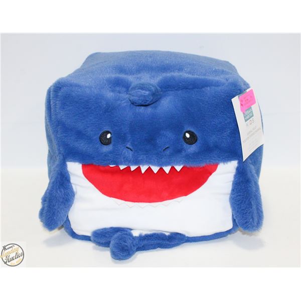 BRAND NEW ANIMAL POUF SHARK 12" X 12" X 12"
