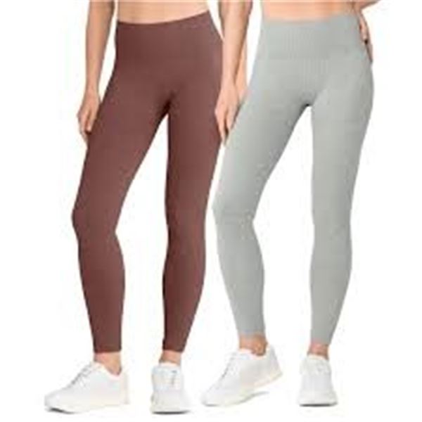 NEW WITH BOX LEMON 2 PACK RIBBED LEGGING SMALL