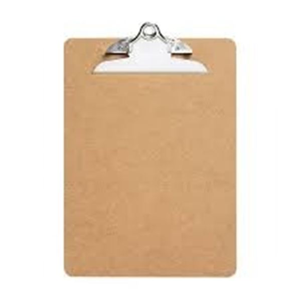 NEW 6 OFFICEMATE WOOD CLIPBOARD LETTER SIZE