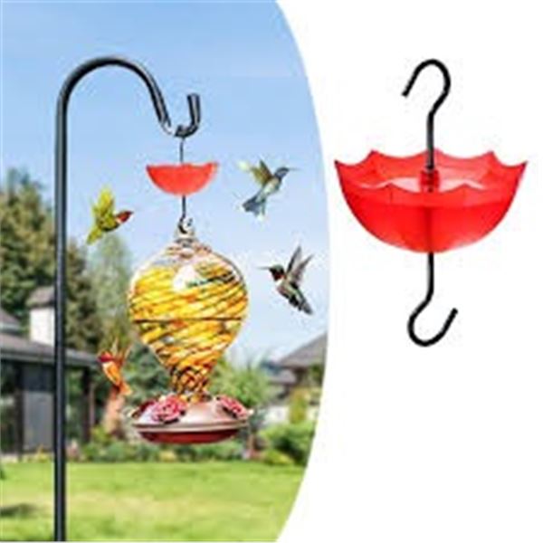 NEW HUMMINGBIRD FEEDER WITH MOAY HOOK RED