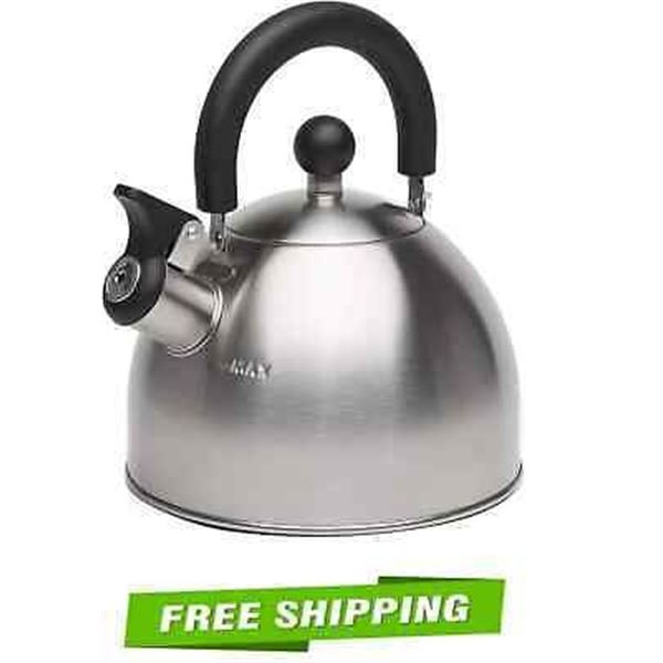 NEW 1.5QT STEWART KETTLE BRUSHED STAINLESS STEEL