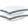 Image 1 : NEW 2 PACK UTOPIA BEDDING GUSSET PILLOW KING GREY
