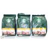 Image 1 : THREE 793G BAGS OF STARBUCKS BLONDE ROAST COFFEE