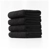 Image 1 : NEW 4 CANADIAN LINEN BATH TOWERLS 24 X 50" BLACK