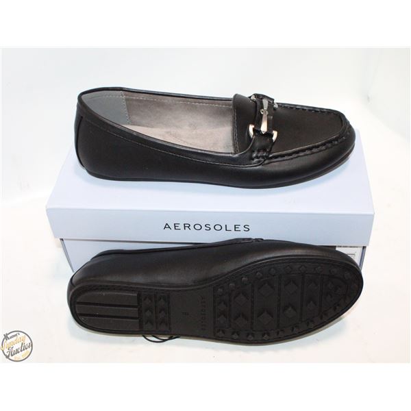 NEW AEROSOLES BLACK WOMENS SLIP IN SHOES