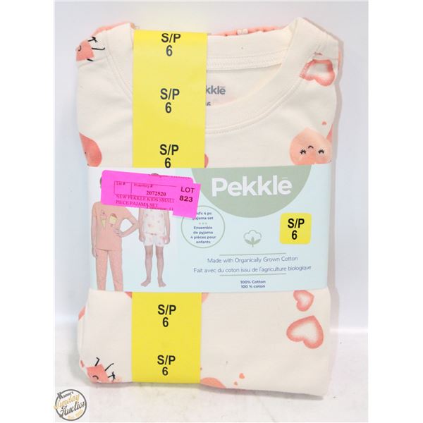NEW PEKKLE KIDS SMALL KIDS 4 PIECE PAJAMA SET