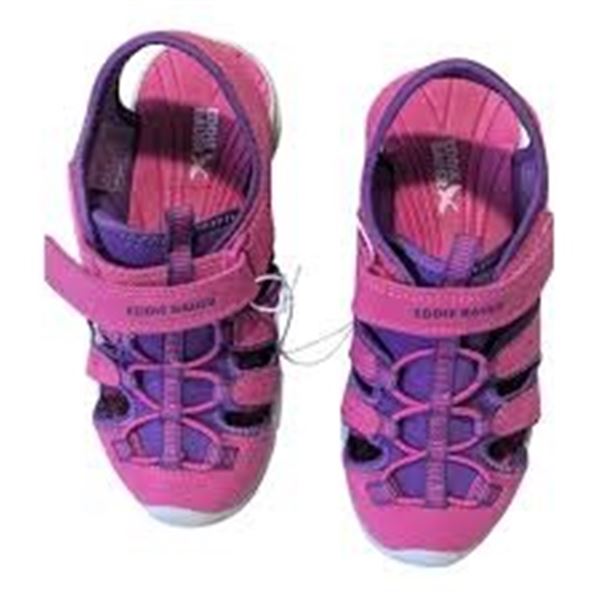 NEW EDDIE BAUER PINK PURPLE SIZE 1 SANDALS