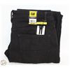Image 1 : CAT 32 X 30 FLEECE LINED CANVAS PANTS BLACK