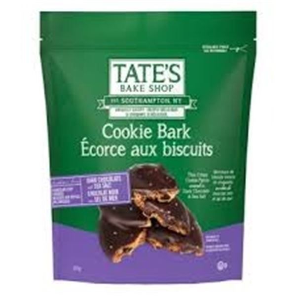 NEW 397G TATE'S BAKE SHOP COOKIE BARK DARK CHOCOLA