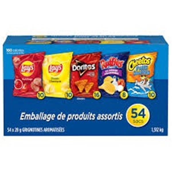NEW 54 X 28G FRITO-LAY MULTIPACK