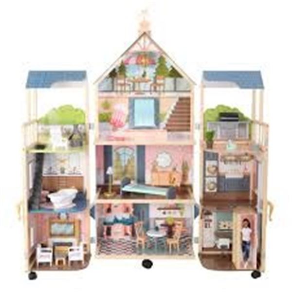 NEW KIDKRAFT 47PC SECRET REVEAL WOODEN MANSION