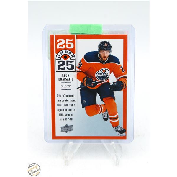LEON DRAISAITL 2018-19 25 AND UNDER RAW CARD