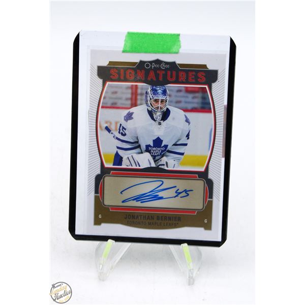 JOHNATHAN BERNIER AUTOGRAPHED 2015-16